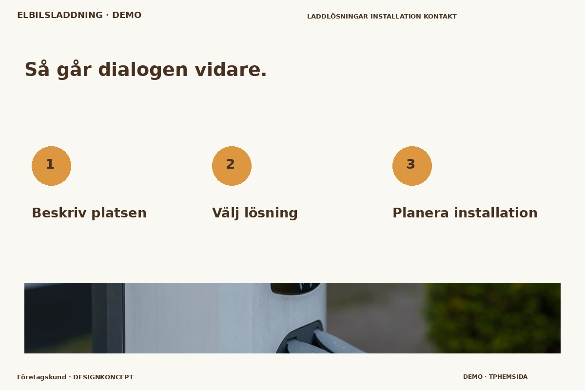 Företagskund – Så fungerar dialogen för elbilsladdning