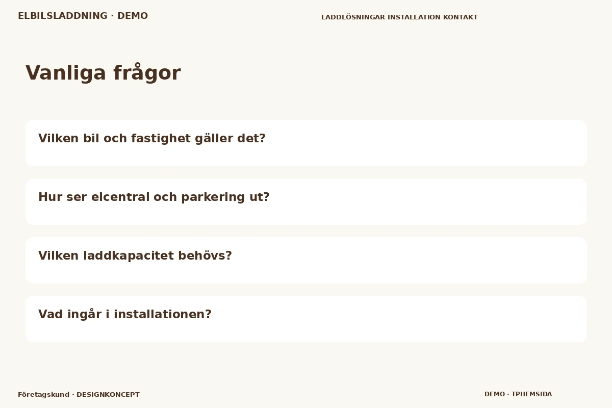 Företagskund – Vanliga frågor för elbilsladdning