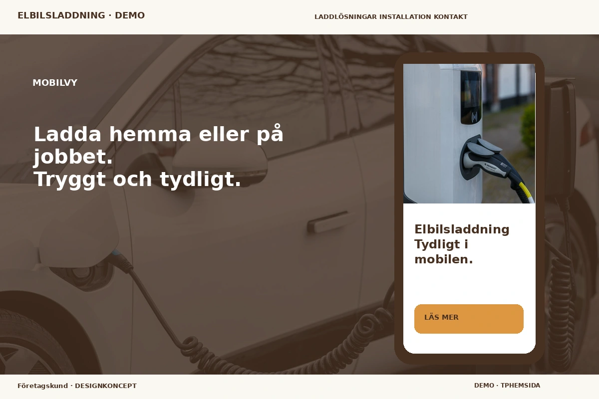 Företagskund – Mobilvy för elbilsladdning