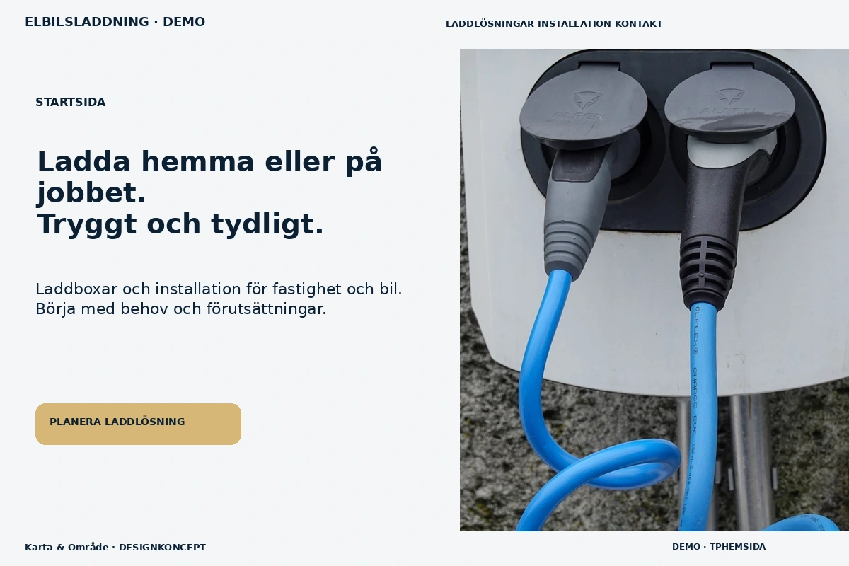 Karta & Område – Startsida för elbilsladdning