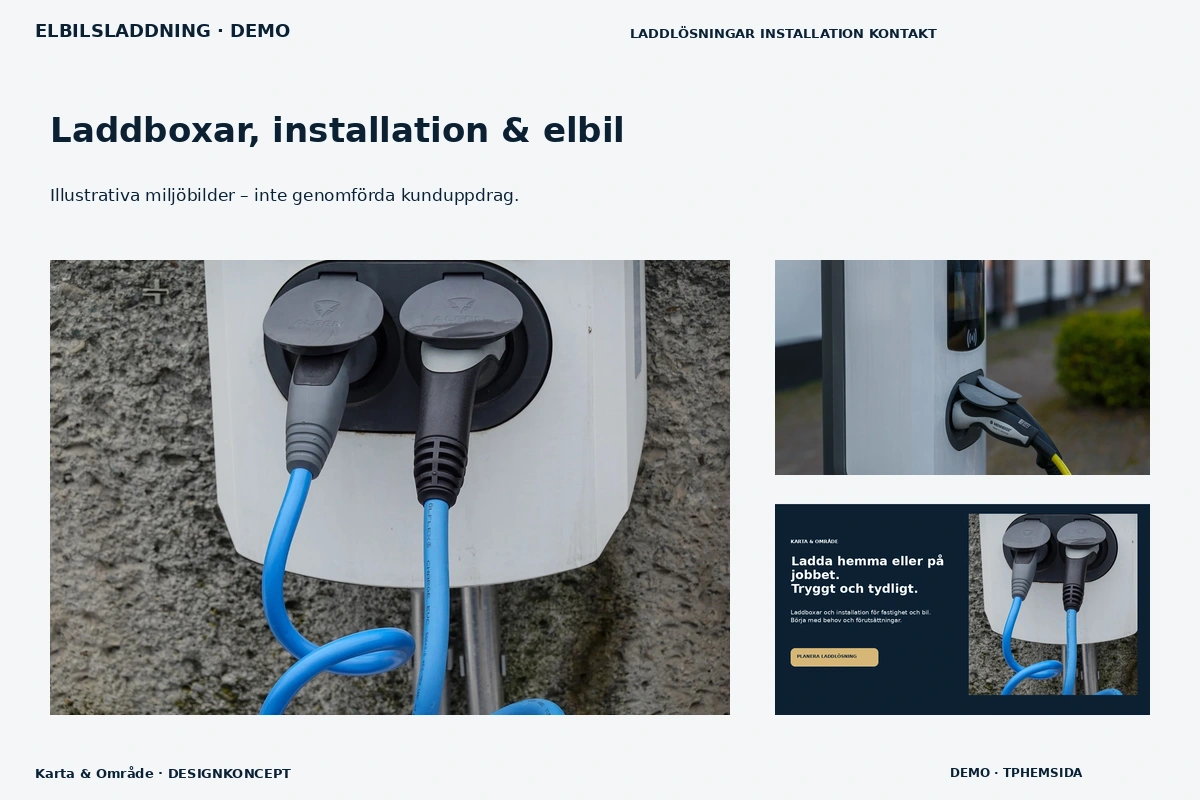 Karta & Område – Laddboxar, installation & elbil för elbilsladdning
