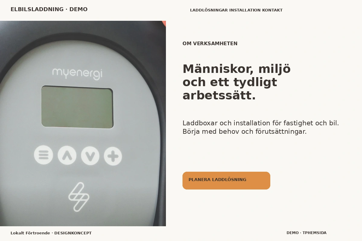 Lokalt Förtroende – Om verksamheten för elbilsladdning