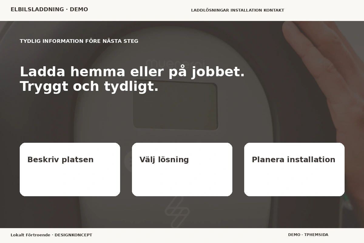Lokalt Förtroende – Inför ditt val för elbilsladdning