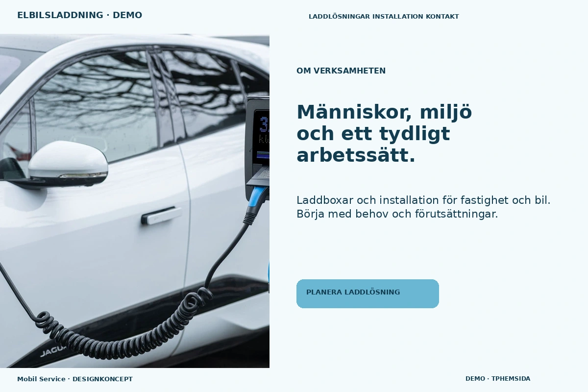 Mobil Service – Om verksamheten för elbilsladdning