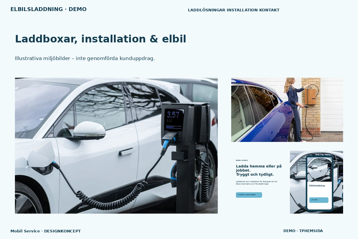 Mobil Service – Laddboxar, installation & elbil för elbilsladdning