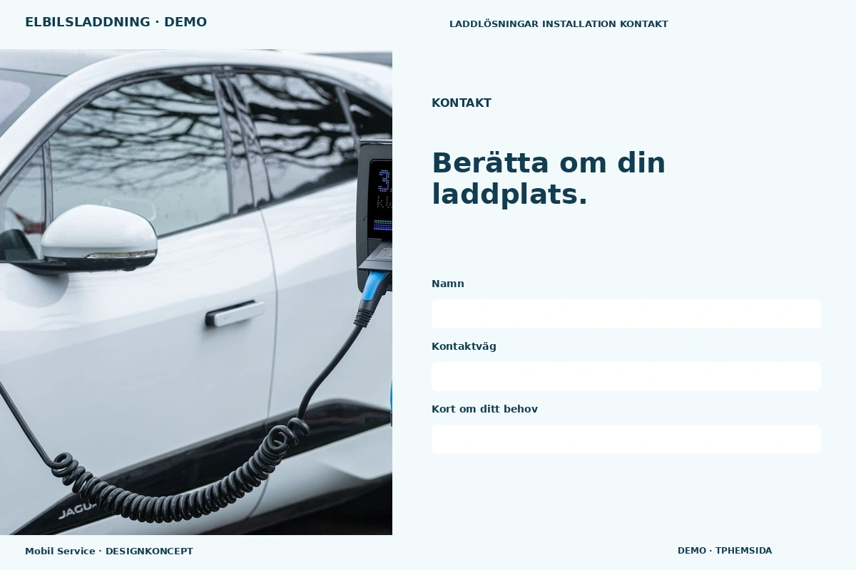 Mobil Service – Kontakt för elbilsladdning