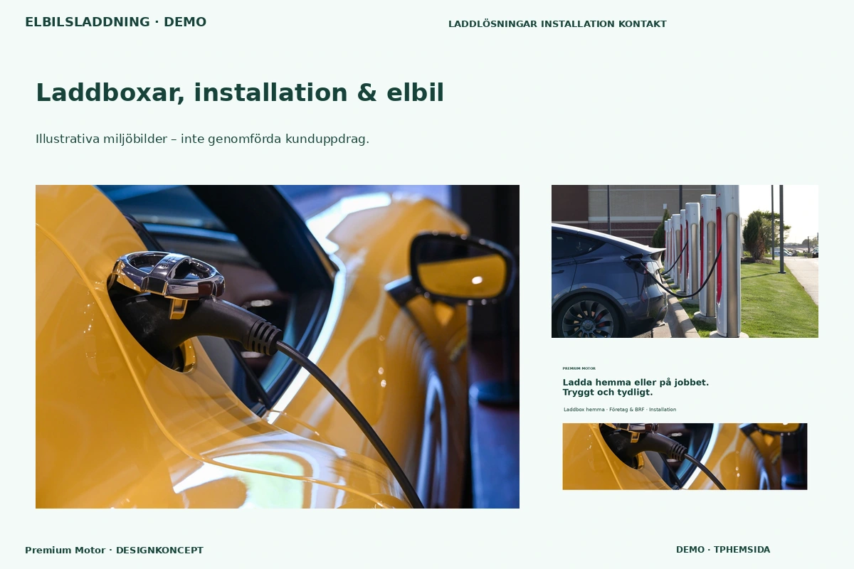 Premium Motor – Laddboxar, installation & elbil för elbilsladdning