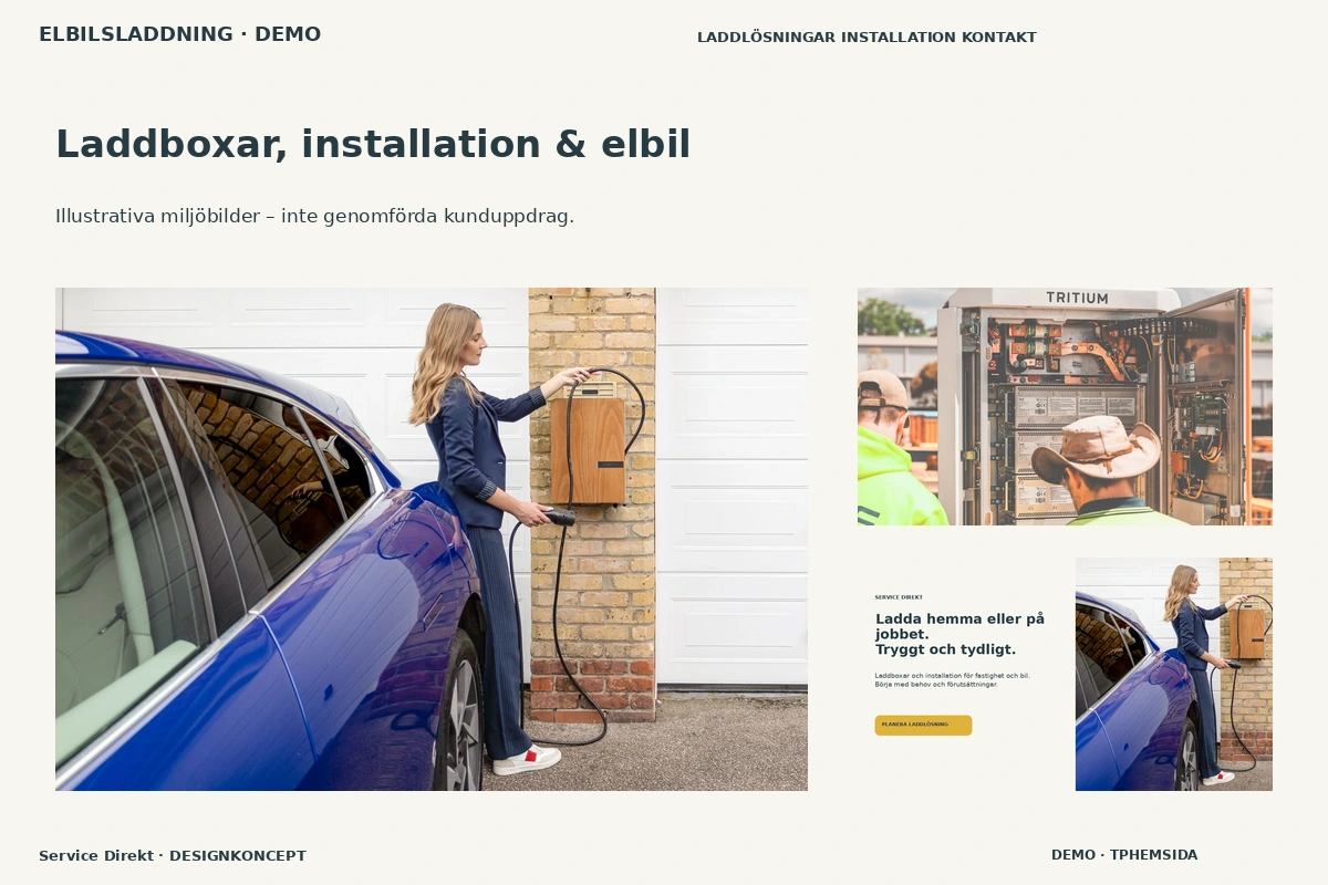 Service Direkt – Laddboxar, installation & elbil för elbilsladdning