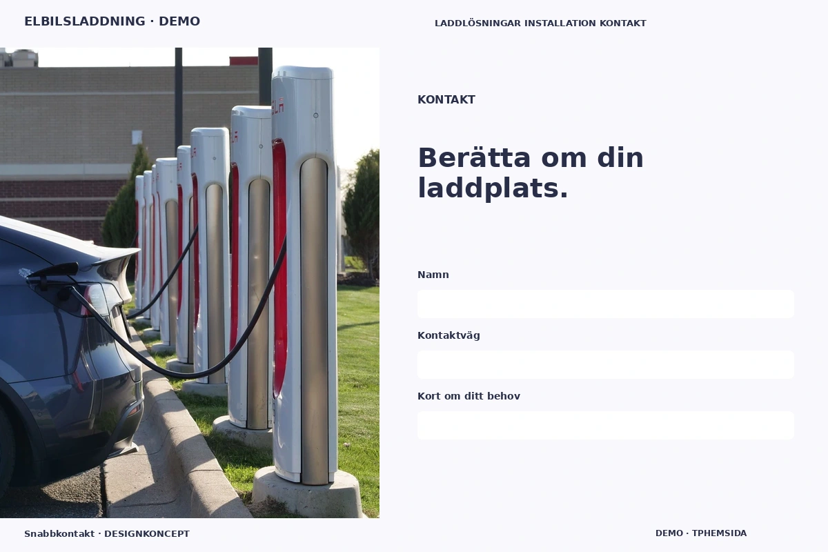 Snabbkontakt – Kontakt för elbilsladdning