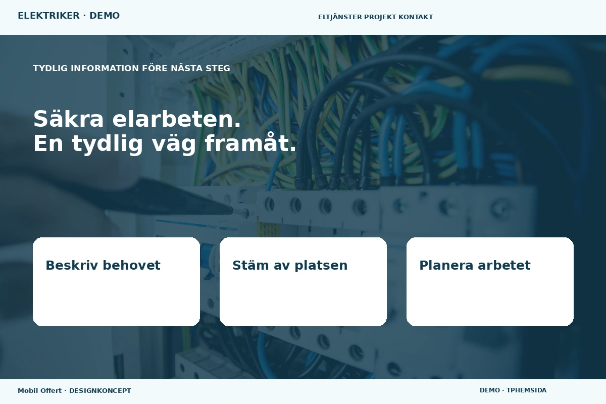 Mobil Offert – Inför ditt val för elektriker