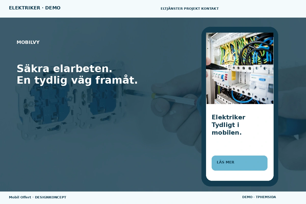 Mobil Offert – Mobilvy för elektriker