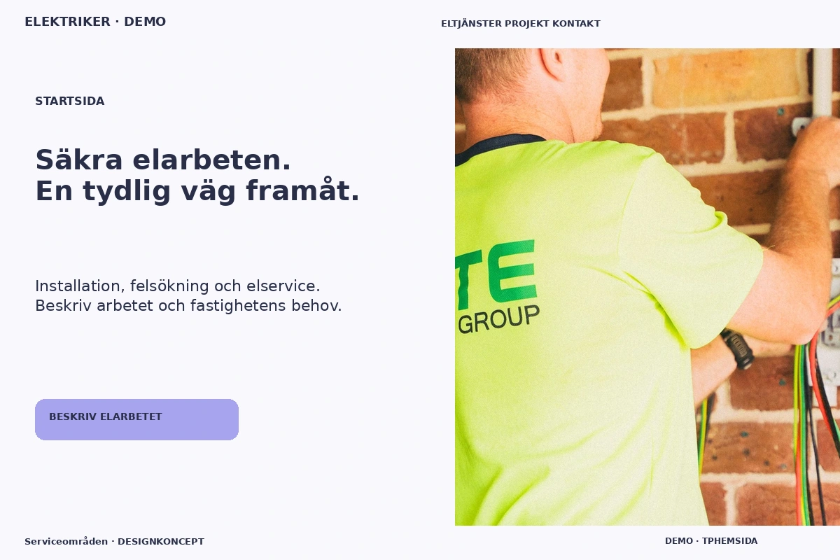 Serviceområden – Startsida för elektriker