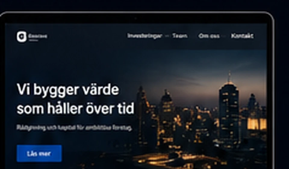 Skräddarsydd premiumwebbdesign för företag